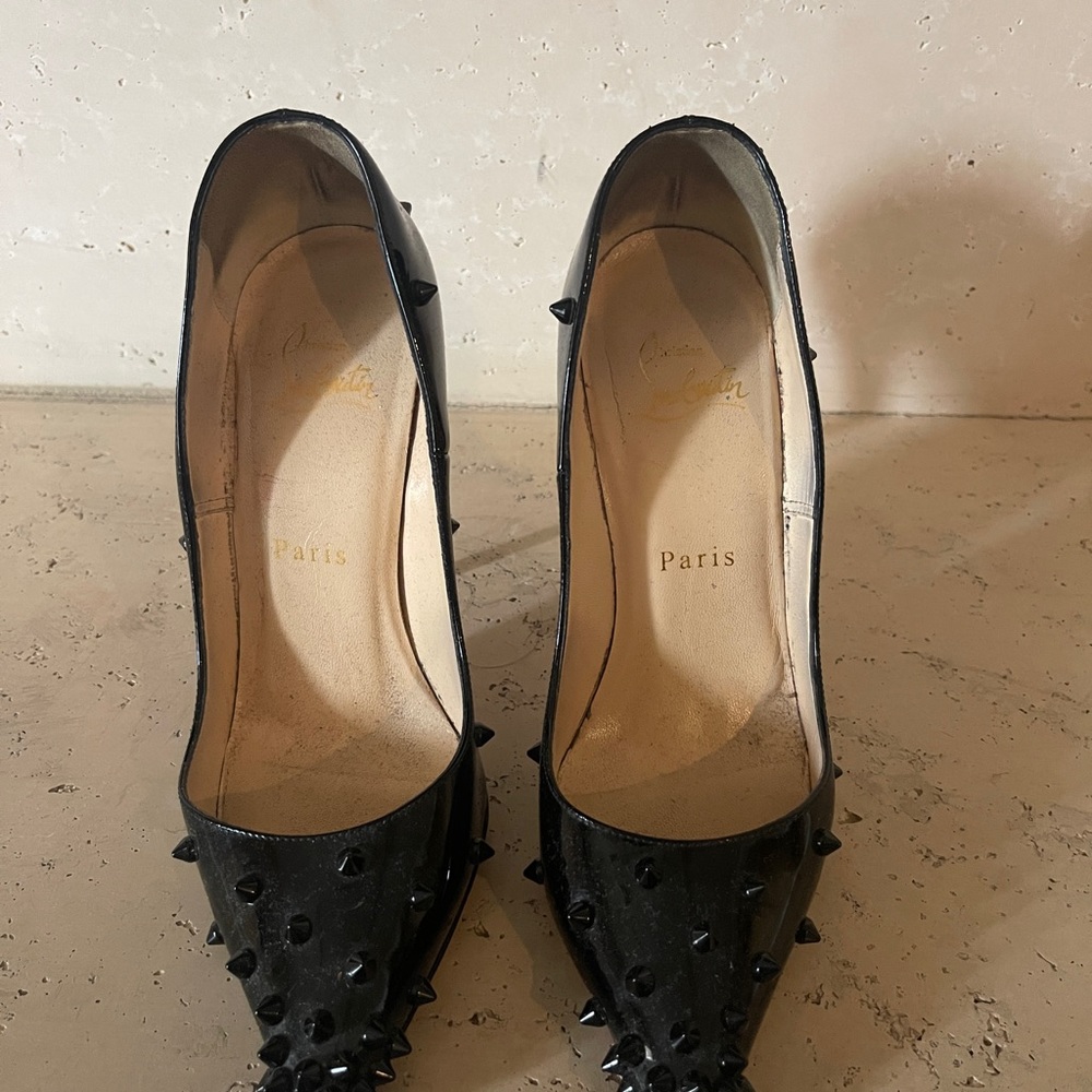 Christian Louboutin Patent Leather Pigalle Spike
